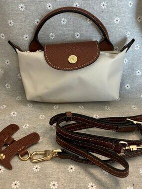 💎PRICE DROP💎Longchamp White Leather Mini Bag